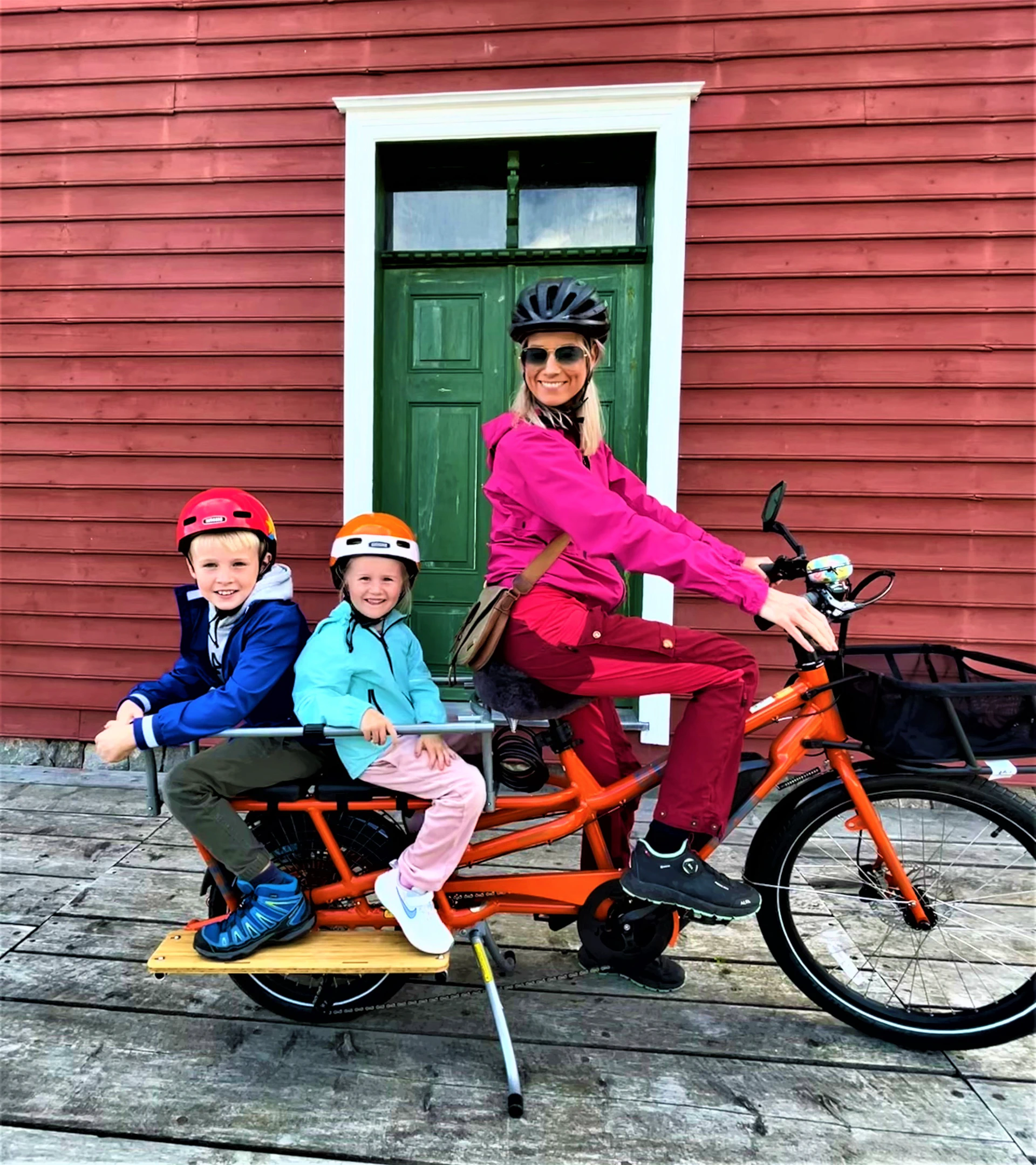 sykle rundt med barn i Balestrand